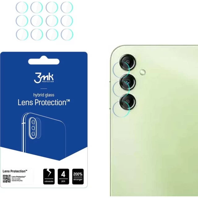 Защитное стекло для камеры 3mk Lens Protect (4 PCS) для Samsung Galaxy A14 5G (A146) (5903108513319)