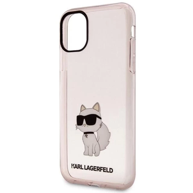 Чехол Karl Lagerfeld Ikonik Choupette для iPhone 11 | XR Pink (KF001585-0)