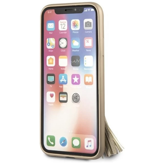 Чехол Guess Saffiano with Ring Stand для iPhone XS Max Beige (GUHCI65RSSABE)