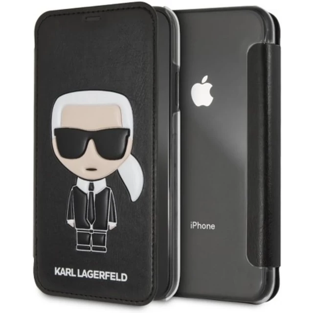 Чехол Karl Lagerfeld Iconic Karl Embossed для iPhone XR Black (KLFLBKI61IKPUBK)