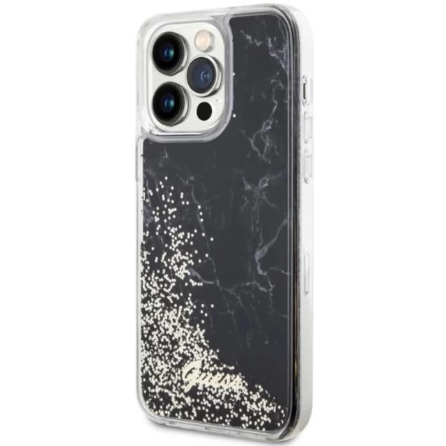 Чохол Guess Liquid Glitter Marble для iPhone 14 Pro Max Black (GUE002800-0)