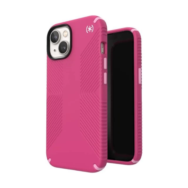 Чехол Speck Presidio2 Grip для iPhone 14 | 13 Digitalpink Blossompink White with MagSafe (840168521968)