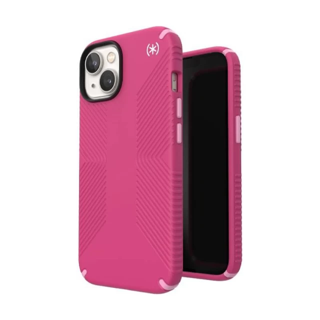 Чохол Speck Presidio2 Grip для iPhone 14 | 13 Digitalpink Blossompink White with MagSafe (840168521968)