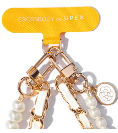 Цепочка Crossbody by Upex Perle Court Blanc with Cylindre Gold - 2