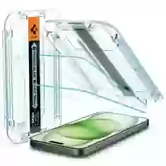 Захисне скло Spigen Glas.tR EZ Fit для iPhone 15 Pro Max Clear (2 Pack) (AGL06872)