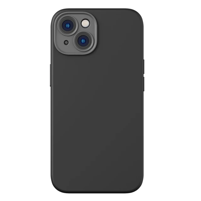 Чехол и защитное стекло Baseus Liquid Silica для iPhone 14 Plus Black with MagSafe (ARYC000201)