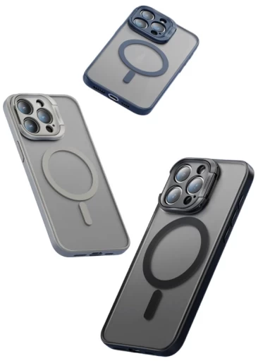 Чехол ROCK Guard Touch Magnetic Protection Case Foldable Bracket для iPhone 15 Plus Black (6975653085190) - 2