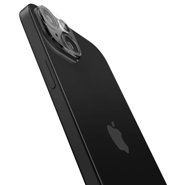 Захисне скло Spigen для камери iPhone 15 | 15 Plus Optik.tR (2 pack) Crystal Clear (AGL06916)