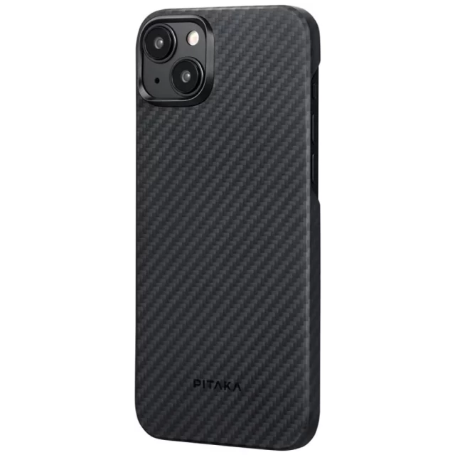 Чохол Pitaka MagEZ Case 4 Twill 1500D для iPhone 15 Black Grey with MagSafe (KI1501)