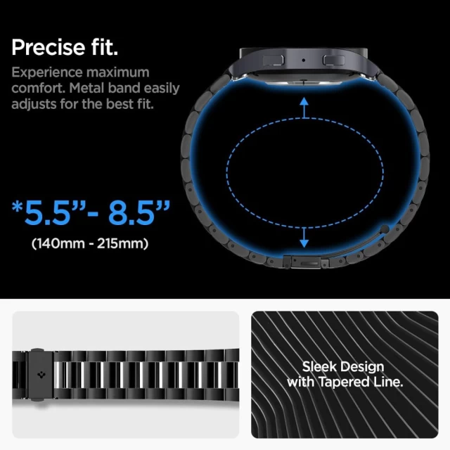 Ремінець Spigen Modern Fit для Samsung Galaxy Watch 6 44 mm Black (AMP06499)