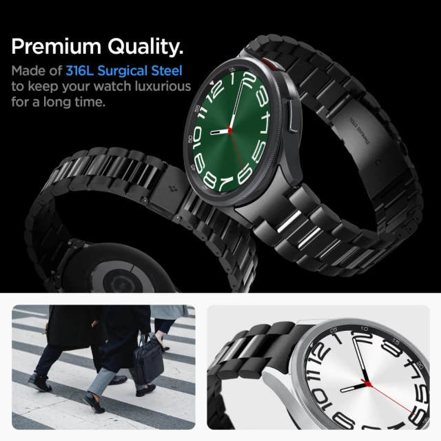Ремінець Spigen Modern Fit для Samsung Galaxy Watch 6 Classic 47 mm Black (AMP06490)