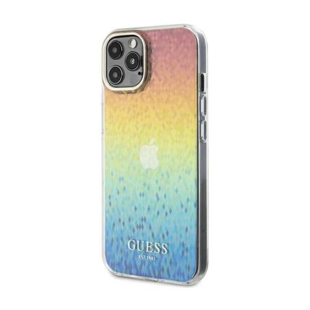 Чехол Guess IML Faceted Mirror Disco Iridescent для iPhone 13 Pro Iridescent (GUHCP13LHDECMI)