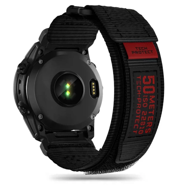 Ремешок Tech-Protect Scout Pro для Garmin Fenix 3 | 5X | 3HR | 5X Plus | 6X | 6X Pro | 7X Black (5906203690961)