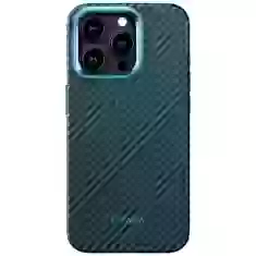 Чохол Pitaka MagEZ Case Pro 4 Twill 1500D для iPhone 15 Pro Black Blue with MagSafe (KI1508PPA)
