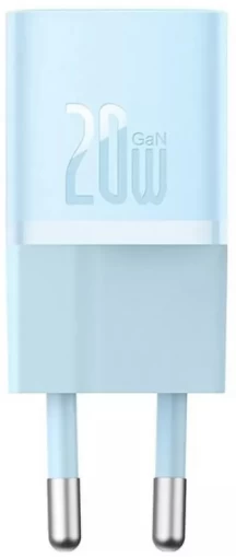 Сетевое зарядное устройство Baseus GaN5 FC 20W USB-C Blue (CCGN050103) - 1