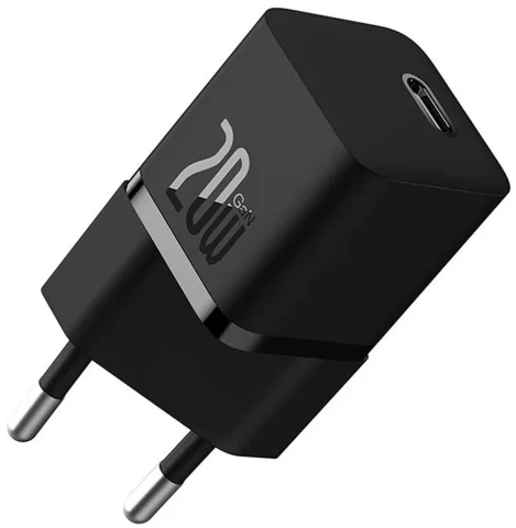 Сетевое зарядное устройство Baseus GaN5 FC 20W USB-C Black (CCGN050101) - 2