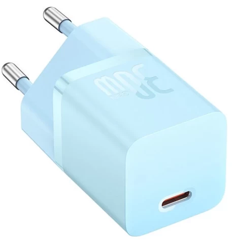 Сетевое зарядное устройство Baseus GaN5 FC 30W USB-C Blue (CCGN070603) - 1