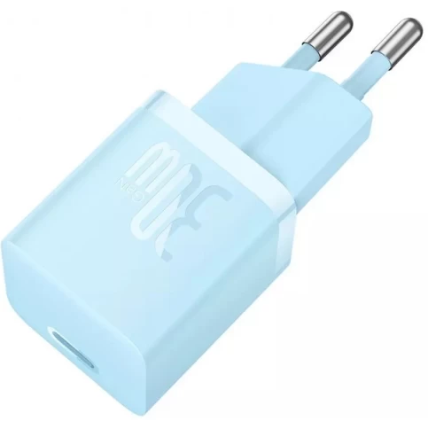 Мережевий зарядний пристрій Baseus GaN5 FC 30W USB-C Blue (CCGN070603) - 2