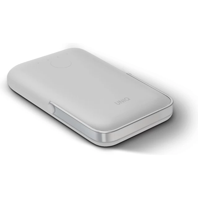 Портативний зарядний пристрій UNIQ Hoveo Fast Charger Wireless USB-C 20W 5000mAh Chalk Grey (UNIQ-HOVEO-CHALKGREY)