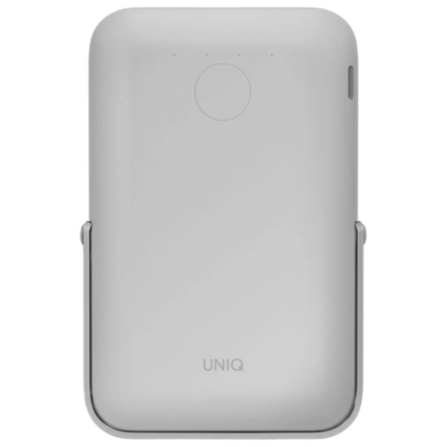 Портативний зарядний пристрій UNIQ Hoveo Fast Charger Wireless USB-C 20W 5000mAh Chalk Grey (UNIQ-HOVEO-CHALKGREY)