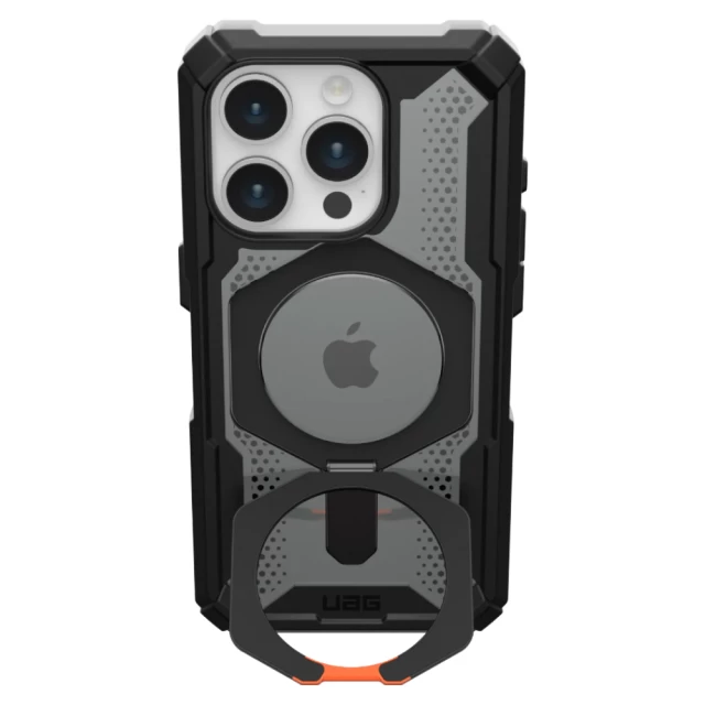 Чохол UAG Plasma XTE для iPhone 15 Pro Black Orange with MagSafe (114442114097)