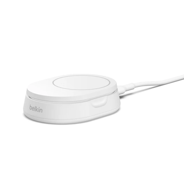 Бездротовий зарядний пристрій Belkin BoostCharge Pro Magnetic Stand Qi2 15W White (WIA008BTWH)