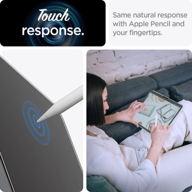 Защитное стекло Spigen Paper Touch для iPad Air 6 11 2024 Matte Clear (AGL07799)