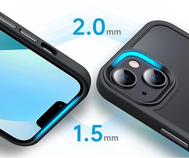 Чехол Upex HyperMat для iPhone 12 | 12 Pro Sierra Blue with MagSafe (UP172116) - 2