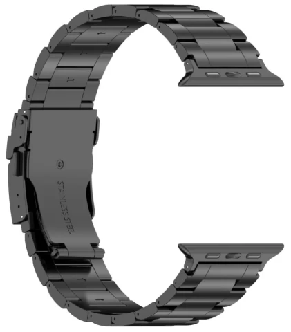 Ремінець Upex Stainless Pro для Apple Watch 49 | 45 | 44 | 42 mm Black (5906203697274) - 1