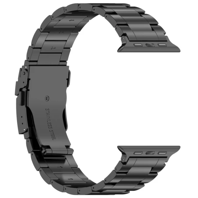 Ремінець Upex Stainless Pro для Apple Watch 49 | 45 | 44 | 42 mm Black (5906203697274)