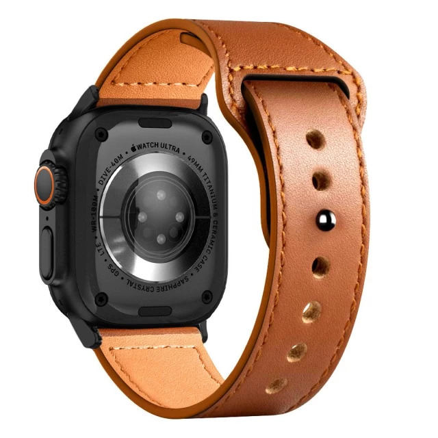 Ремінець Tech-Protect Naturalfit для Apple Watch 49 | 45 | 44 | 42 mm Brown (5906302312634)