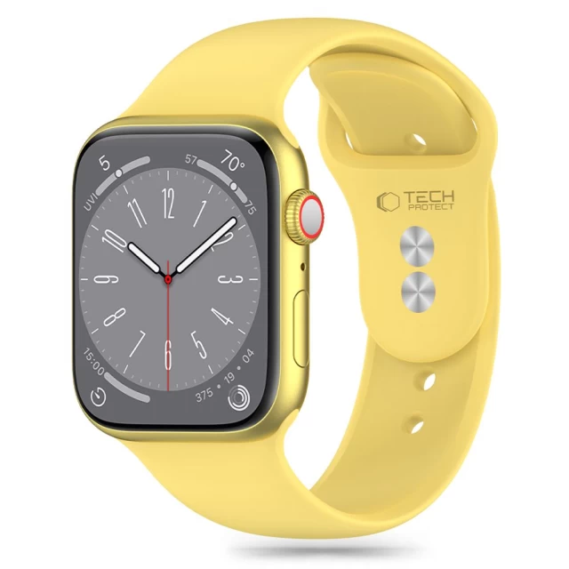 Ремешок Tech-Protect Silicone для Apple Watch 49 | 45 | 44 | 42 mm Canary Yellow (5906302310081)