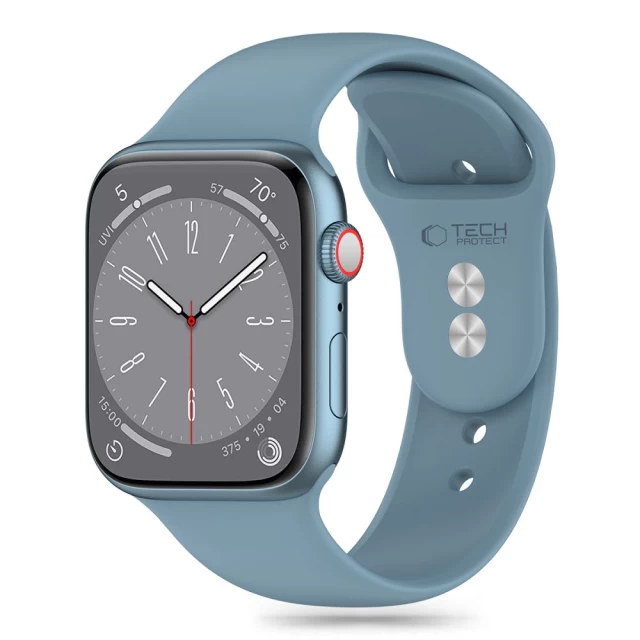 Ремінець Tech-Protect Silicone для Apple Watch 49 | 45 | 44 | 42 mm Winter Blue (5906302310012)