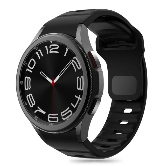 Ремінець Tech-Protect Silicone Line для Samsung Galaxy Watch 4 | 5 | 5 Pro | 6 | 7 | FE Black (5906302313600)