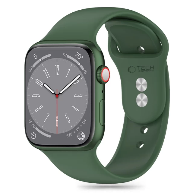 Ремешок Tech-Protect Silicone для Apple Watch 49 | 45 | 44 | 42 mm Olive (5906302310043)