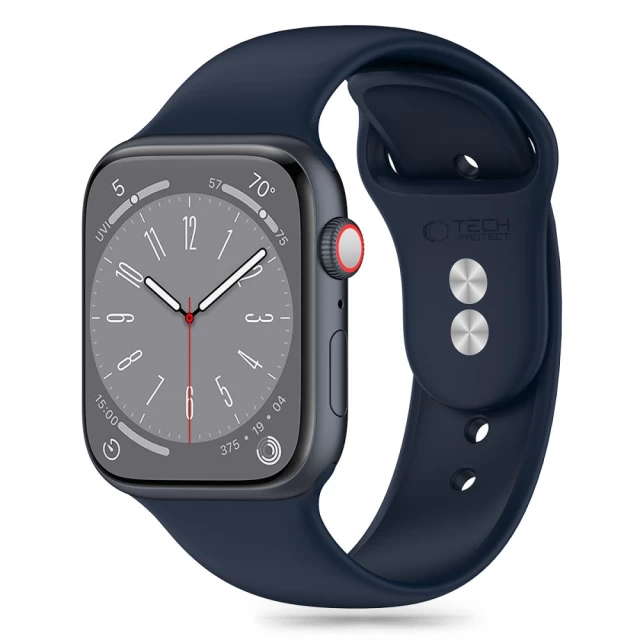 Ремінець Tech-Protect Silicone для Apple Watch 49 | 45 | 44 | 42 mm Storm Blue (5906302310029)