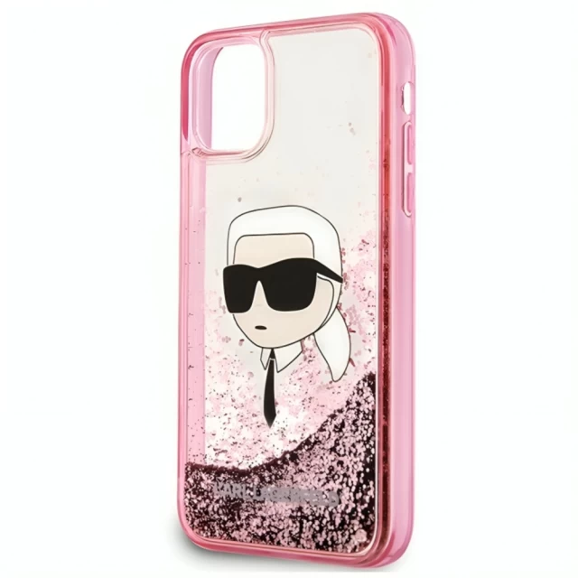 Чохол Karl Lagerfeld Glitter Karl Head для iPhone 11 | XR Pink (KLHCN61LNKHCP)