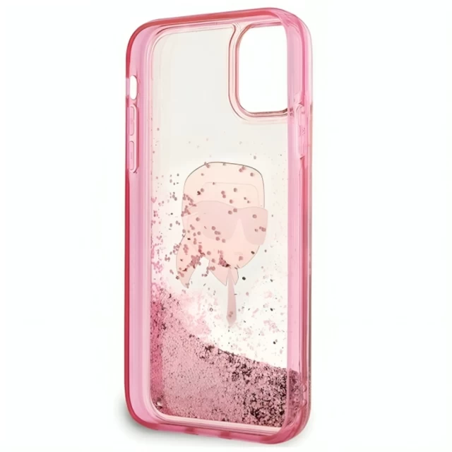 Чохол Karl Lagerfeld Glitter Karl Head для iPhone 11 | XR Pink (KLHCN61LNKHCP)