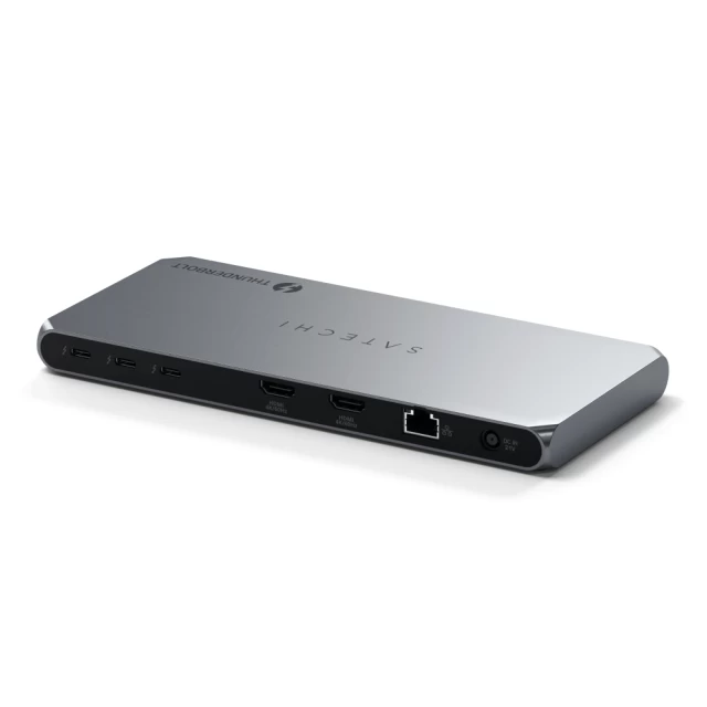 USB-хаб Satechi Thunderbolt 4 Docking Station with DisplayLink Space Gray (ST-DT4MDM-EU)