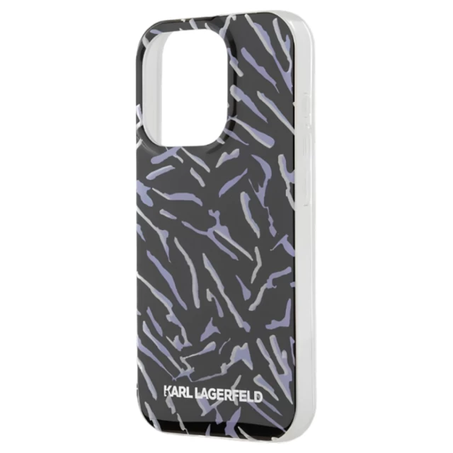 Чохол Karl Lagerfeld IML Zebra Pattern & Cord для iPhone 15 Pro Max Purple (KLHCP15XHZBPKCCU)