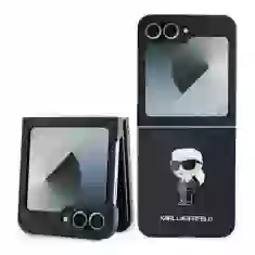 Чехол Karl Lagerfeld Saffiano Monogram Ikonik Pin для Samsung Galaxy Flip6 (F741) Black (KLHCZF6SAPKINPK)