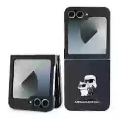 Чохол Karl Lagerfeld Saffiano Karl & Choupette Metal Pin для Samsung Galaxy Flip6 (F741) Black (KLHCZF6SAPKCNPK)