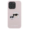 Чохол Karl Lagerfeld Silicone Karl & Choupette Head для iPhone 16 Pro Pink with MagSafe (KLHMP16LSKCHPPLP)