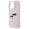 Чехол Karl Lagerfeld Silicone Karl & Choupette Head для iPhone 16 Pro Pink with MagSafe (KLHMP16LSKCHPPLP)