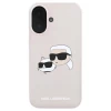 Чехол Karl Lagerfeld Silicone Karl & Choupette Head для iPhone 16 Plus Pink with MagSafe (KLHMP16MSKCHPPLP)