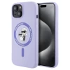 Чохол Karl Lagerfeld Silicone Karl & Choupette Ring для iPhone 15 Purple with MagSafe (KLHMP15SSCMKCRHU)