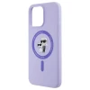 Чохол Karl Lagerfeld Silicone Karl & Choupette Ring для iPhone 15 Pro Max Purple with MagSafe (KLHMP15XSCMKCRHU)