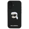 Чехол Karl Lagerfeld Silicone Karl Head для iPhone 16 Black with MagSafe (KLHMP16SSKHPPLK)