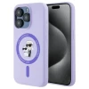 Чехол Karl Lagerfeld Silicone Karl & Choupette Ring для iPhone 15 Pro Purple with MagSafe (KLHMP15LSCMKCRHU)