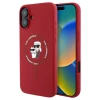 Чехол Karl Lagerfeld Silicone Karl & Choupette Ring для iPhone 16 Red with MagSafe (KLHMP16SSCMKCRHR)